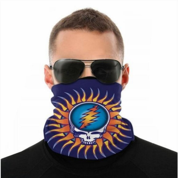 Grateful Dead Sport Headband Face Cover Balaclava - Picture 1 of 6
